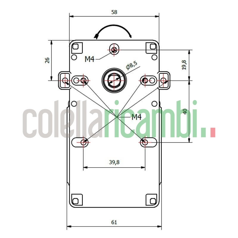 Motoriduttore Kenta K9115003 stufe a pellet 14702061