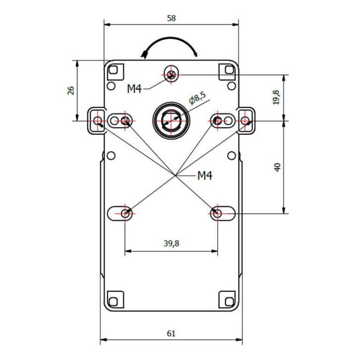 Motoriduttore Kenta K9115003 stufe a pellet 14702061