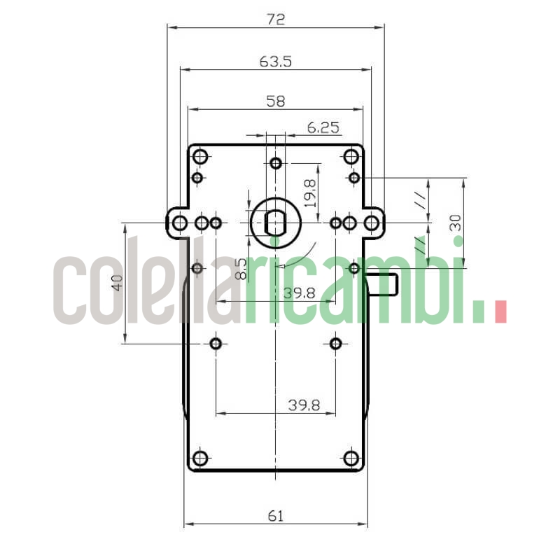 Motoriduttore Kenta K9115107 stufe a pellet 14702079