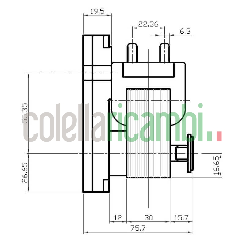 Motoriduttore Kenta K9115107 stufe a pellet 14702079