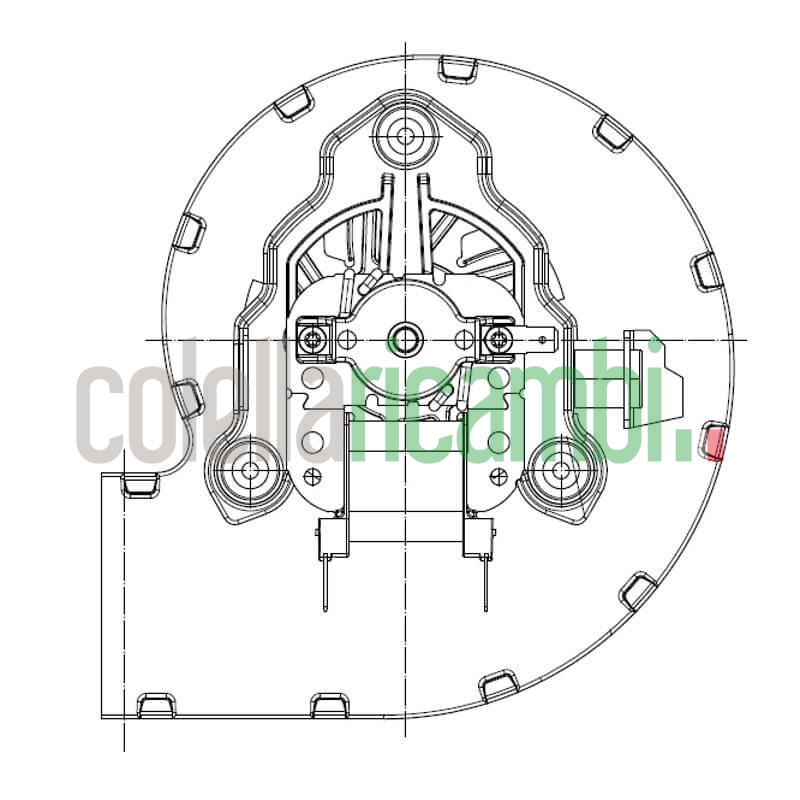 Ventilatore centrifugo RLA108/4200A82-3030LH per stufa a pellet 14706073