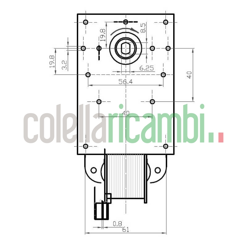 Motoriduttore Kenta K9177160 stufe a pellet 14702071