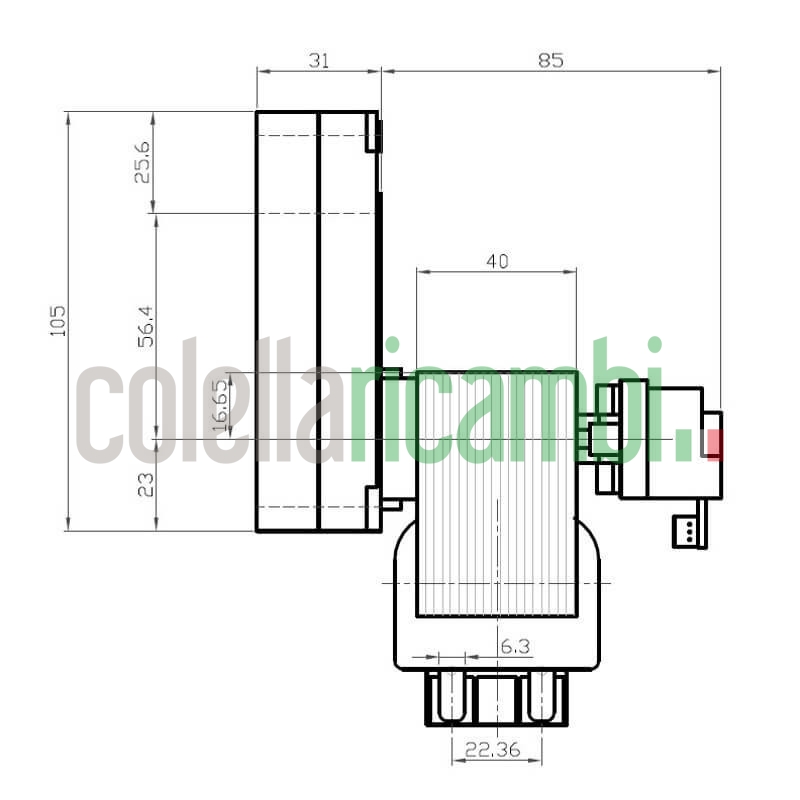Motoriduttore Kenta K9177160 stufe a pellet 14702071