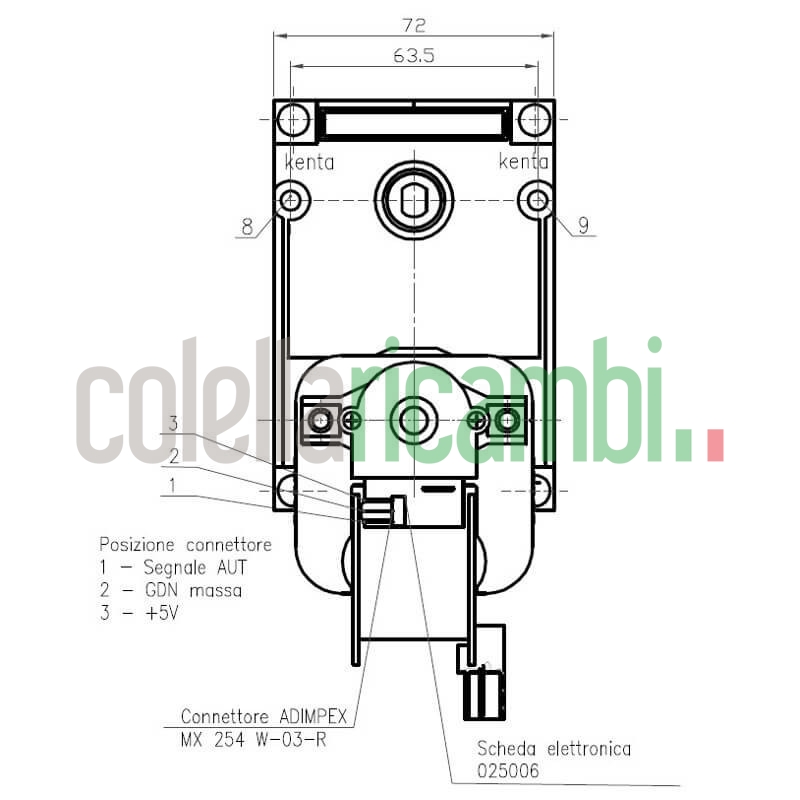 Motoriduttore Kenta K9177160 stufe a pellet 14702071