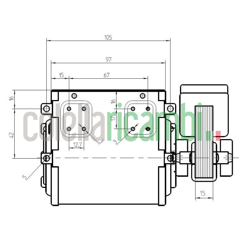 Ventola tangenziale FERGAS 4M0206 stufe a pellet 14706033