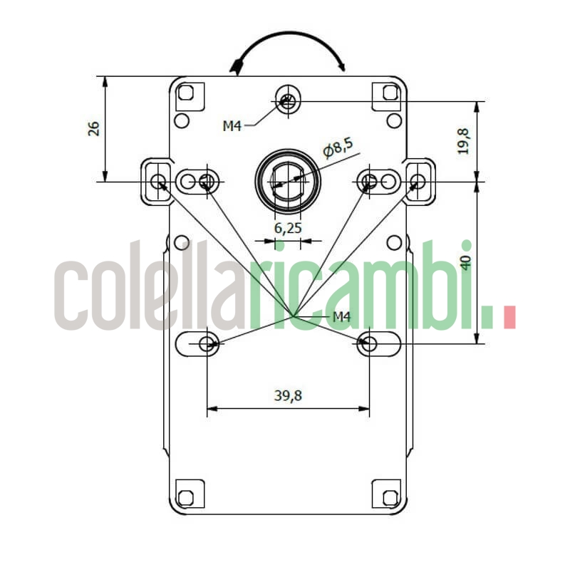 Motoriduttore Kenta K9115122 stufe pellet 14702070