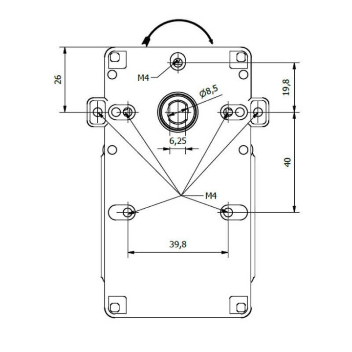 Motoriduttore Kenta K9115122 stufe pellet 14702070