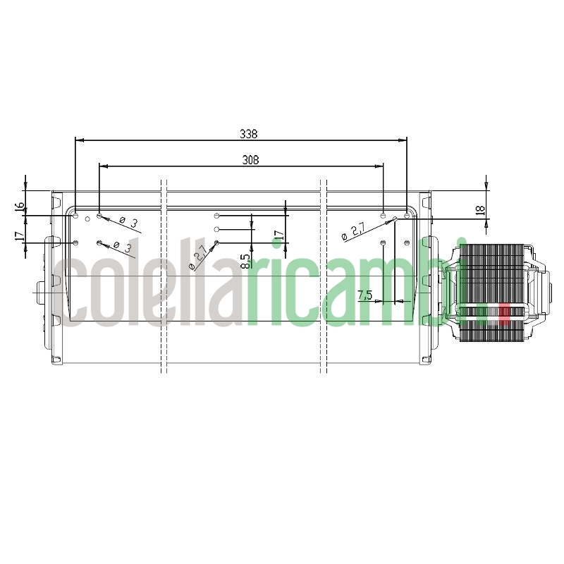 Vendita Ventola tangenziale TRIAL THS36B5-013 stufe a pellet 14706093