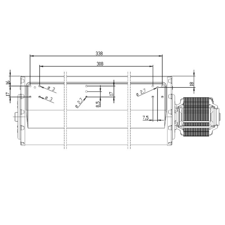 Vendita Ventola tangenziale TRIAL THS36B5-013 stufe a pellet 14706093