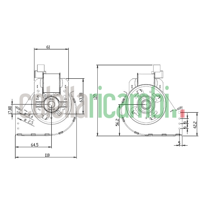 Vendita Ventola tangenziale TRIAL THS36B5-013 stufe a pellet 14706093