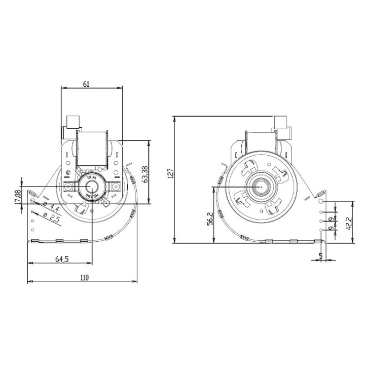 Vendita Ventola tangenziale TRIAL THS36B5-013 stufe a pellet 14706093