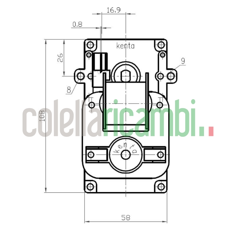 Motoriduttore Kenta K9117250 stufe a pellet 14702058