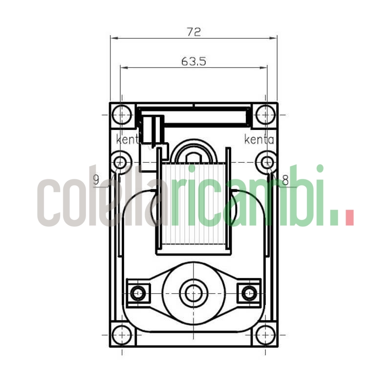 Motoriduttore Kenta K9177350 stufe a pellet 14702074