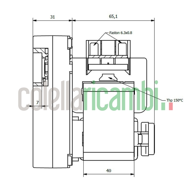 Motoriduttore Kenta K9177294 stufe a pellet 14702063
