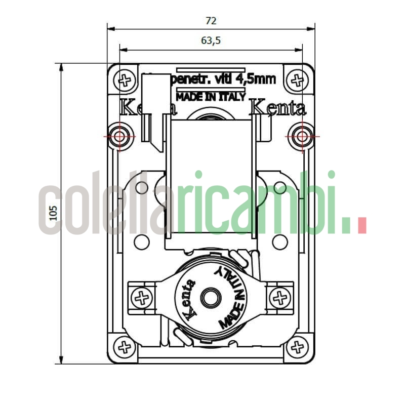 Motoriduttore Kenta K9177294 stufe a pellet 14702063