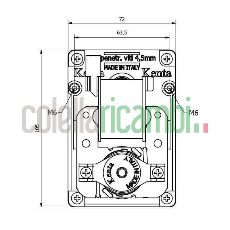Motoriduttore Kenta K9177297 stufe a pellet 14702078