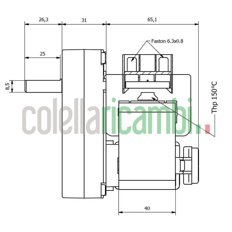 Motoriduttore Kenta K9177297 stufe a pellet 14702078