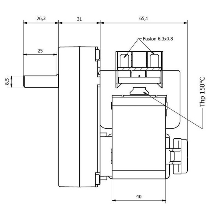 Motoriduttore Kenta K9177297 stufe a pellet 14702078