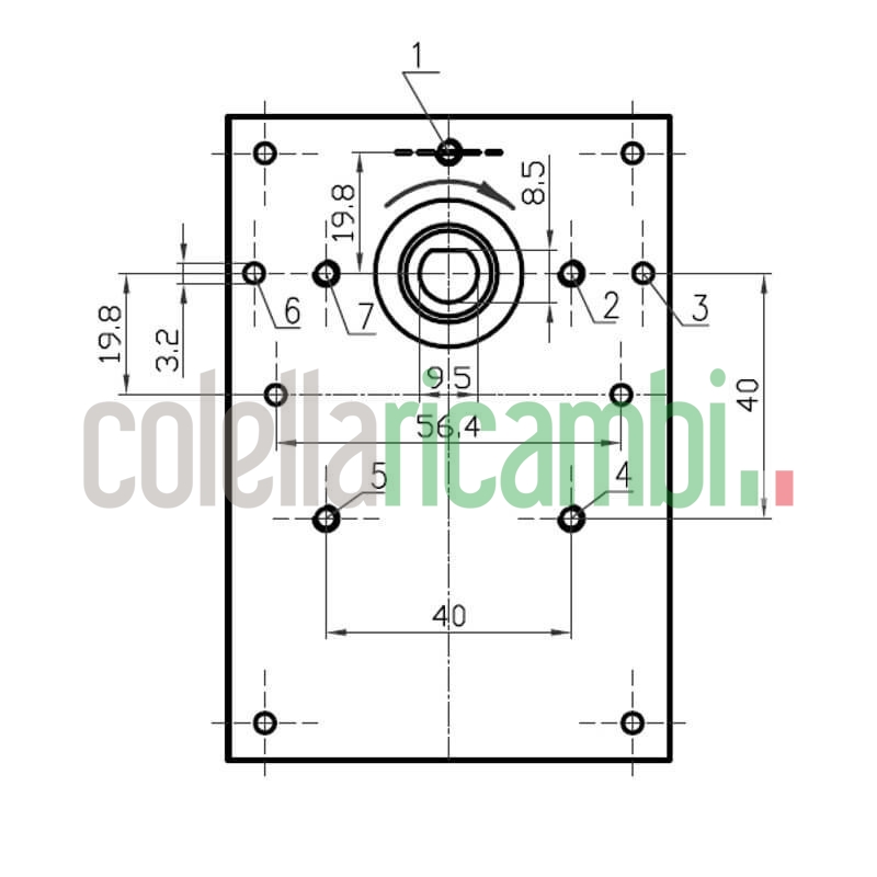Motoriduttore Kenta K9175051 stufe a pellet 14702065