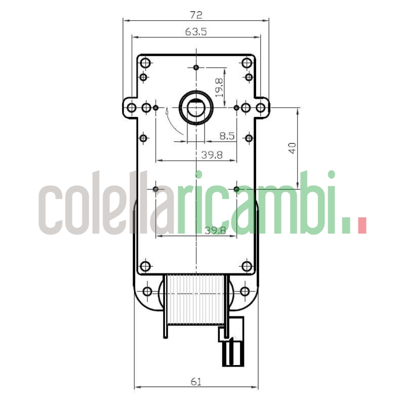 Motoriduttore Kenta K9115004 stufe a pellet 14702066