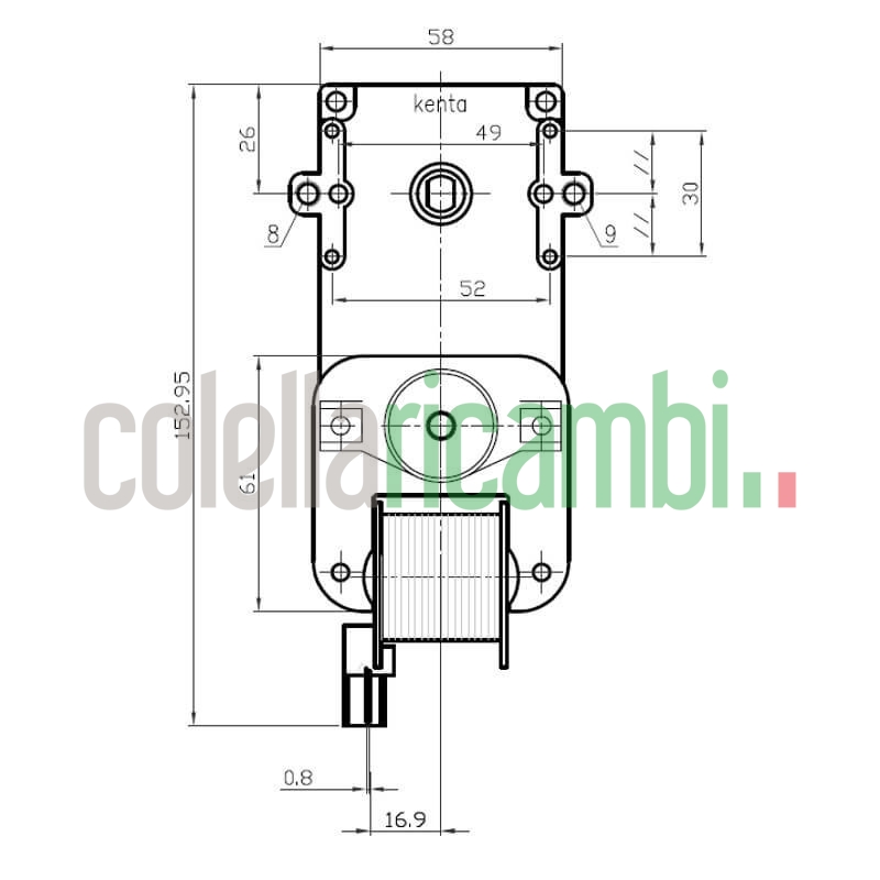Motoriduttore Kenta K9115004 stufe a pellet 14702066