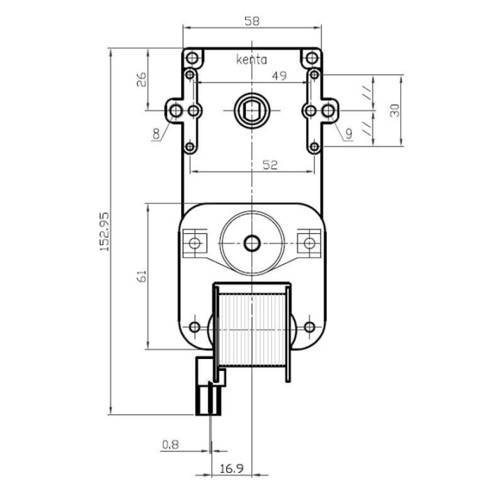 Motoriduttore Kenta K9115004 stufe a pellet 14702066