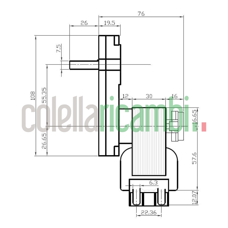 Motoriduttore Kenta K9115004 stufe a pellet 14702066