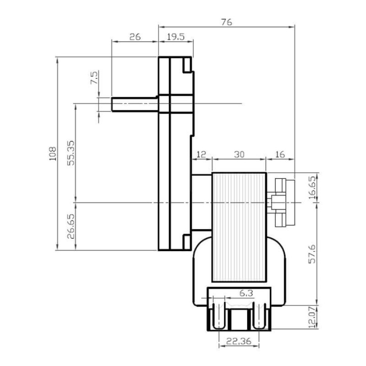 Motoriduttore Kenta K9115004 stufe a pellet 14702066