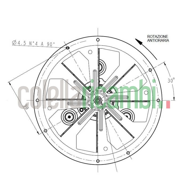 Estrattore aspiratore fumi PL30CE0170 stufe a pellet 14706099
