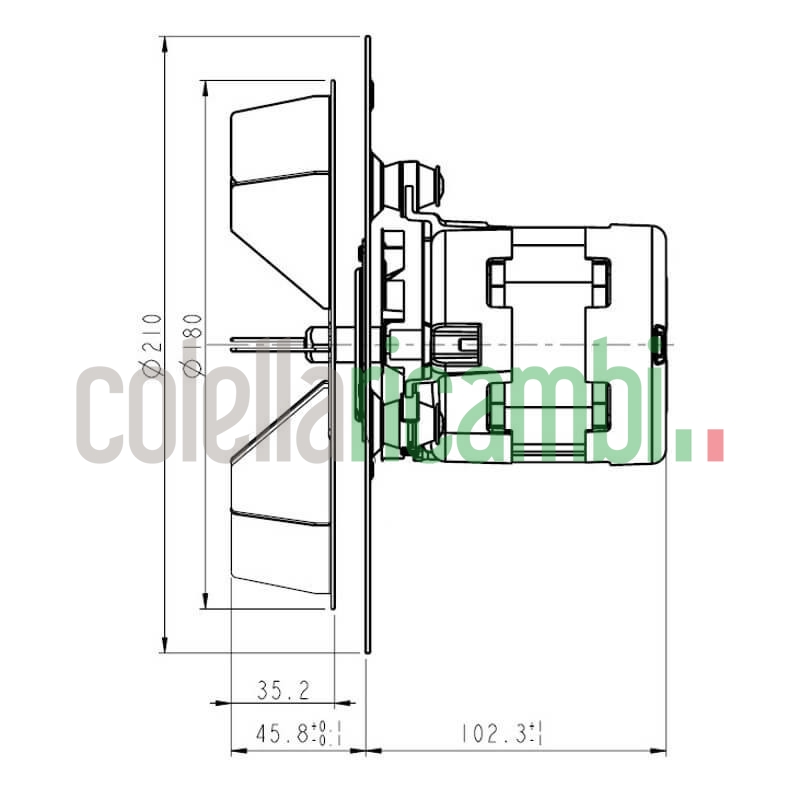 Estrattore aspiratore fumi PL30CE0170 stufe a pellet 14706099