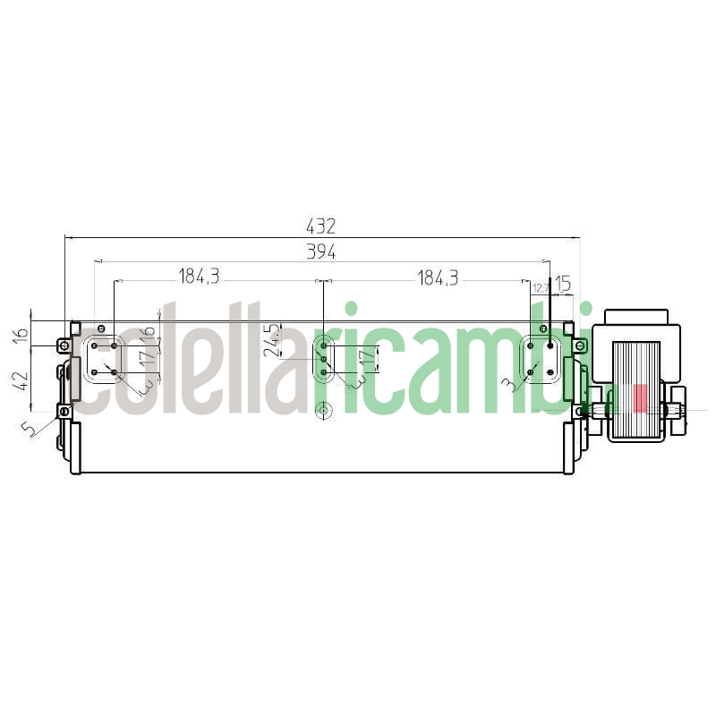 Ventola tangenziale FERGAS 4M5606 stufe a pellet 14706026