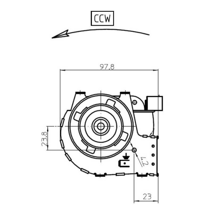Ventola tangenziale FERGAS 4M0406 stufe a pellet 14706036