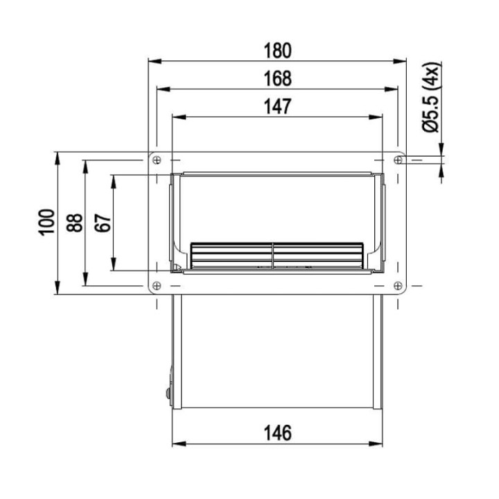 Ventilatore centrifugo D2E097-BI56-48 stufe a pellet 14706081