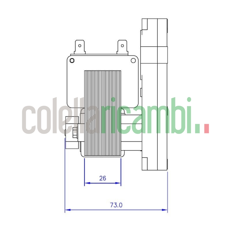 Motoriduttore Mellor KB1014 stufe a pellet 14702020