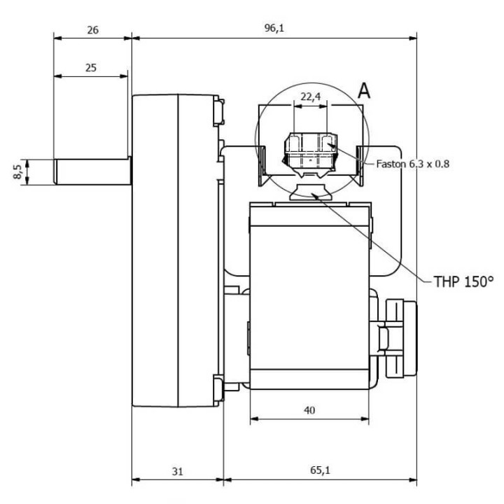 Motoriduttore Kenta K9177280 stufe a pellet 14702080
