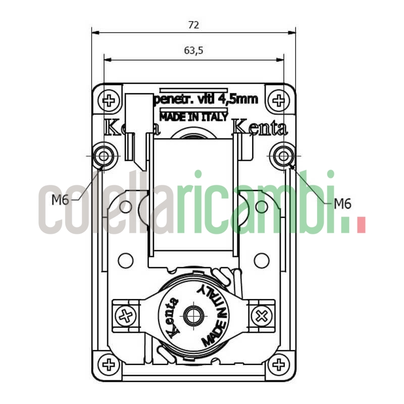 Motoriduttore Kenta K9177280 stufe a pellet 14702080