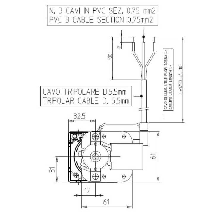 Ventola tangenziale FERGAS 4F32578 stufe a pellet 14706051