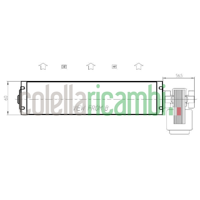 Ventola tangenziale FERGAS 4F32578 stufe a pellet 14706051