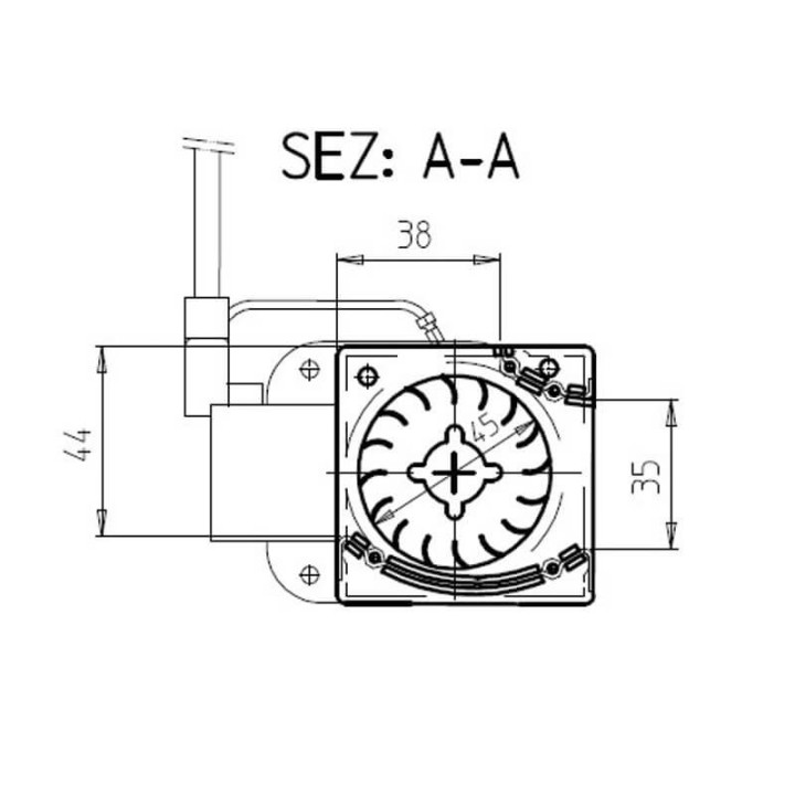 Ventola tangenziale FERGAS 4F32578 stufe a pellet 14706051