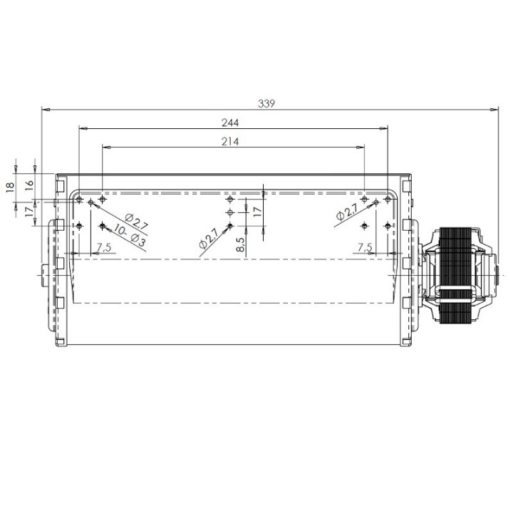 Ventola tangenziale TRIAL THS27B5-007 stufe a pellet 14706091