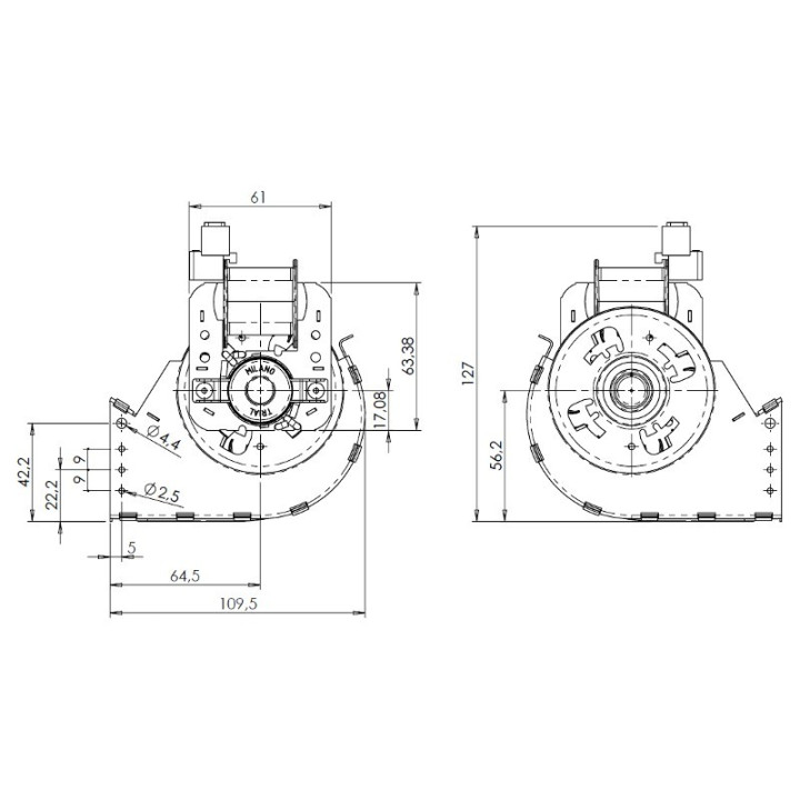 Ventola tangenziale TRIAL THS27B5-007 stufe a pellet 14706091