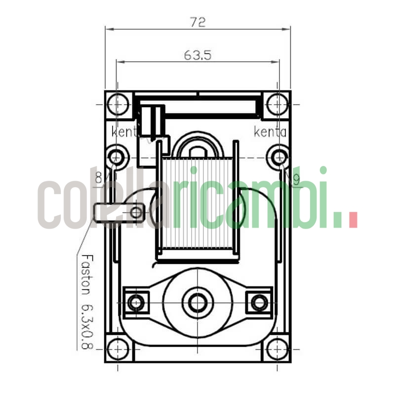 Motoriduttore Kenta K9177315 stufe a pellet 14702082