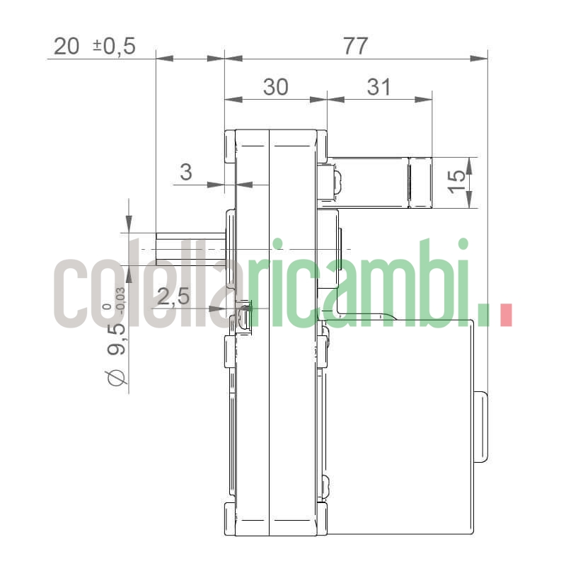 Motoriduttore sincrono IPC GMF215D901 stufe a pellet 14702154