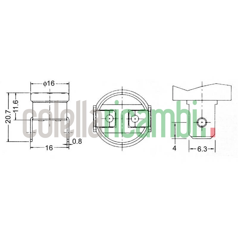 Termostato bimetallico stufe a pellet 14704029