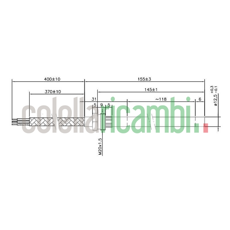 Resistenza accensione HT81382 stufe a pellet 14701101