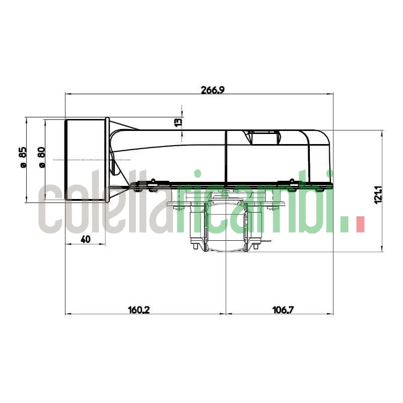 Estrattore - aspiratore fumi FERGAS I260912-00 stufe a pellet 14706006