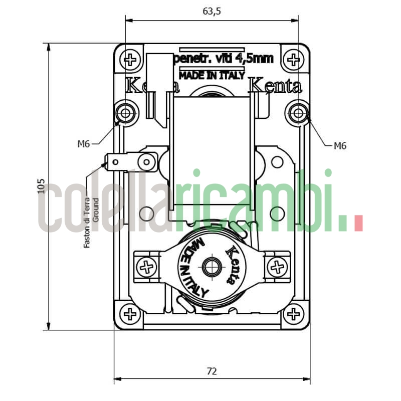 Motoriduttore Kenta K9177290 stufe a pellet 14702067