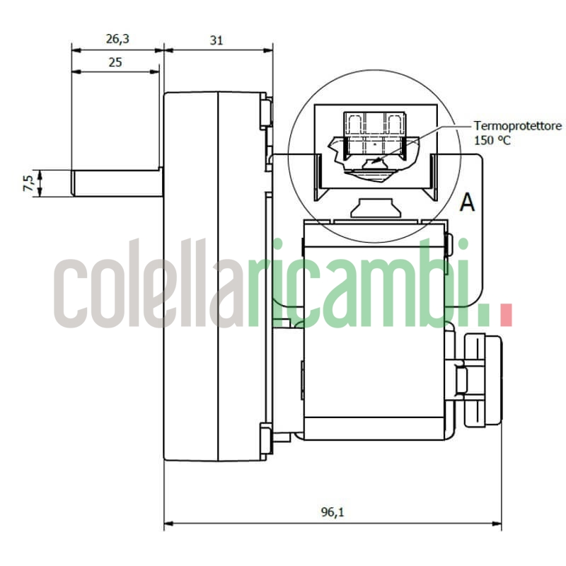 Motoriduttore Kenta K9177290 stufe a pellet 14702067
