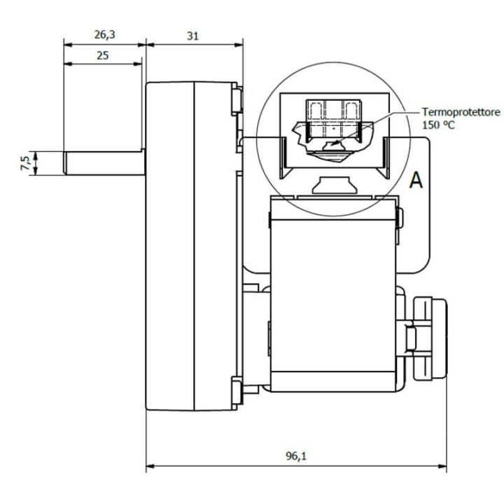 Motoriduttore Kenta K9177290 stufe a pellet 14702067