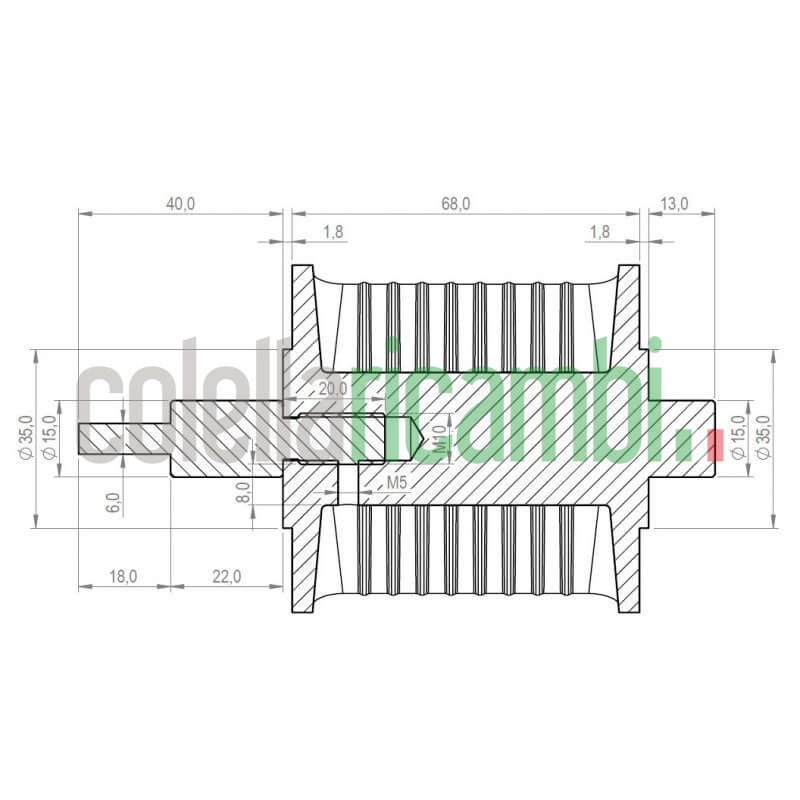 Caricatore coclea a stella carico pellet 14809027